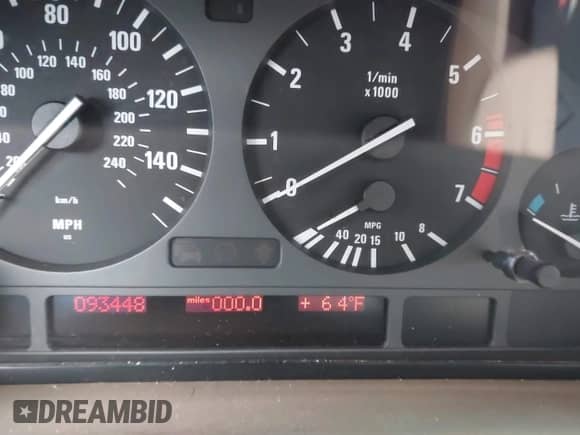 1998 BMW 7 Series 740i with VIN WBAGF8323WDL57406, listed as a IAAI auction lot 42428227 with 93,448 mi miles and . Bid and sale history available at DreamBid. Image 14.