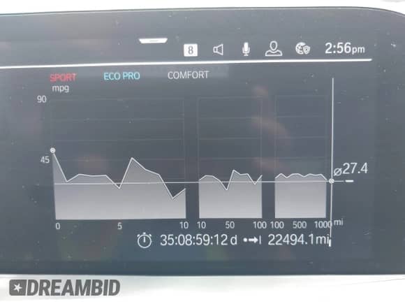 2020 BMW Z4 sDrive30i with VIN WBAHF3C06LWW54465, listed as a IAAI auction lot 42086908 with 22,494 mi miles and . Bid and sale history available at DreamBid. Image 7.