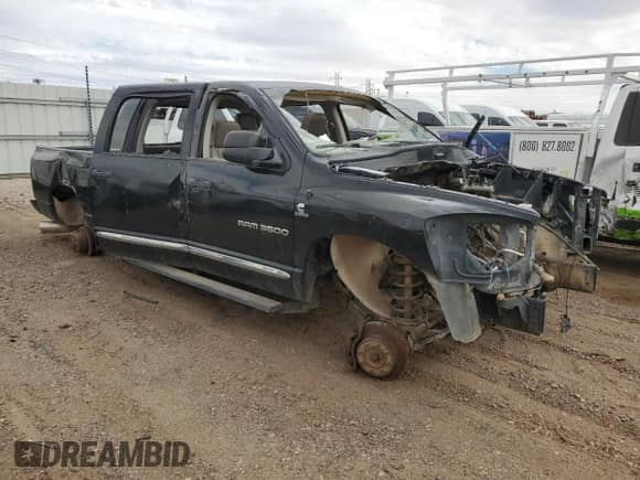 2006 Dodge 3500 Laramie with VIN 3D7LX39CX6G207710, listed as a Copart auction lot 50928795 with Not provided miles and Salvage title. Bid and sale history available at DreamBid. Image 4.