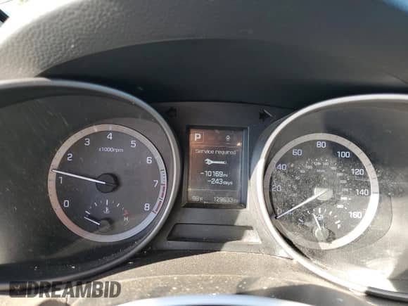 2018 Hyundai Santa Fe 2.4L with VIN 5XYZT3LB8JG563256, listed as a Copart auction lot 81733685 with 129,633 mi miles and Salvage title. Bid and sale history available at DreamBid. Image 9.