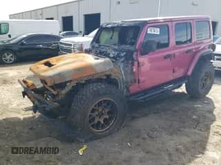 2022 Jeep Wrangler Unlimited Rubicon 392 с VIN 1C4JJXSJ7NW121581, выставлен на аукционе Copart как лот 76870613 с пробегом Не указан миль и На запчасти • Non repairable. История ставок и продаж доступна на DreamBid. Изображение 1.