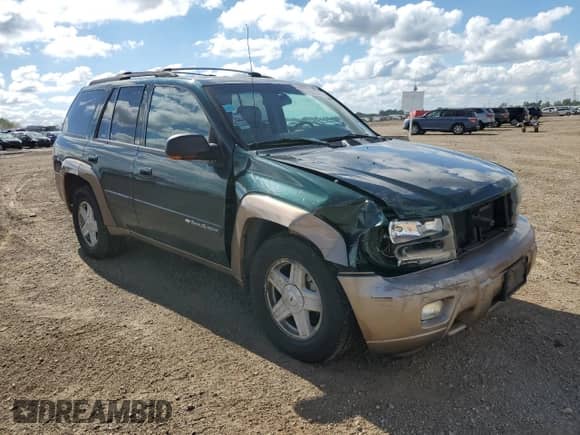 2002 Chevrolet TrailBlazer LTZ with VIN 1GNDT13S722399189, listed as a Copart auction lot 70020095 with 243,510 mi miles and Salvage title. Bid and sale history available at DreamBid. Image 4.