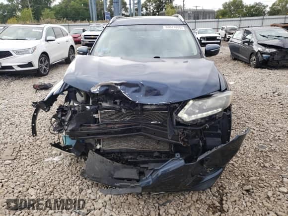 2015 Nissan Rogue SV with VIN KNMAT2MV7FP571711, listed as a Copart auction lot 83821055 with 131,415 mi miles and Salvage title. Bid and sale history available at DreamBid. Image 5.