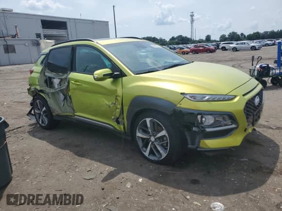 2019 Hyundai Kona Limited with VIN KM8K3CA53KU266261, listed as a Copart auction lot 59689365 with 83,855 mi miles and Salvage title. Bid and sale history available at DreamBid. Image 4.