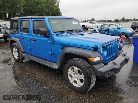 2021 Jeep Wrangler Unlimited Willys Sport with VIN 1C4HJXDG4MW786551, listed as a Copart auction lot 71394445 with 71,117 mi miles and Salvage title. Bid and sale history available at DreamBid. Image 4.