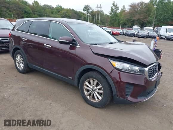 2020 Kia Sorento LX with VIN 5XYPGDA34LG642178, listed as a IAAI auction lot 43268883 with 106,822 mi miles and . Bid and sale history available at DreamBid. Image 1.