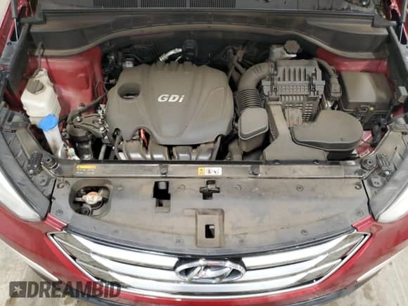 2016 Hyundai Santa Fe with VIN 5XYZU3LB3GG333226, listed as a Copart auction lot 85345465 with 57,350 mi miles and Clean title. Bid and sale history available at DreamBid. Image 12.