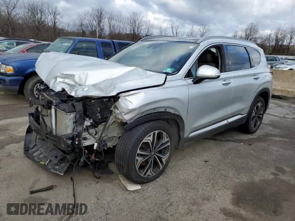2019 Hyundai Santa Fe Ultimate z VIN 5NMS5CAA0KH099991, wystawiony jako Copart lot #86861024 z przebiegiem Nie podano mil oraz Nie do naprawy • Non repairable. Historia ofert i sprzedaży dostępna na DreamBid. Obrazek 1.