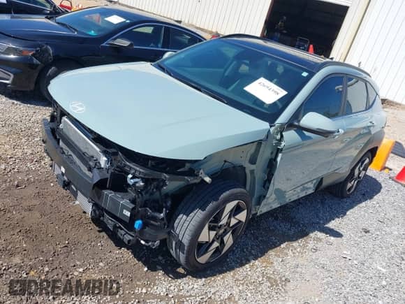 2024 Hyundai Kona Limited с VIN KM8HE3A35RU119968, выставлен на аукционе IAAI как лот 42694398 с пробегом 9 924 миль миль и . История ставок и продаж доступна на DreamBid. Изображение 2.