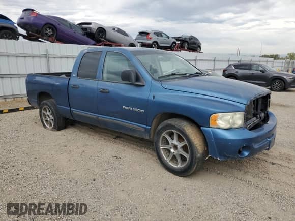 2002 Dodge 1500 with VIN 3D7HA18N12G209192, listed as a Copart auction lot 70738825 with Not provided miles and Salvage title. Bid and sale history available at DreamBid. Image 4.