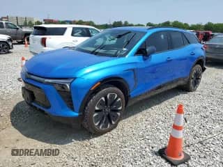 2024 Chevrolet Blazer EV RWD RS с VIN 3GNKDHRK9RS242458, выставлен на аукционе Copart как лот 59520265 с пробегом 4 118 миль миль и Списание • Salvage title. История ставок и продаж доступна на DreamBid. Изображение 1.