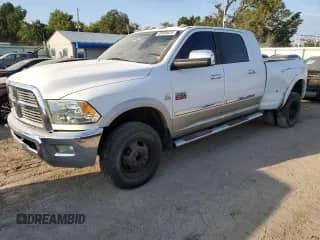 2010 Dodge 3500 Laramie with VIN 3D73Y4HL3AG170223, listed as a Copart auction lot 84409625 with 278,502 mi miles and Salvage title. Bid and sale history available at DreamBid. Image 1.