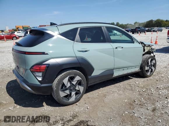 2024 Hyundai Kona Limited с VIN KM8HE3A34RU122313, выставлен на аукционе Copart как лот 72021655 с пробегом 8 521 миль миль и Списание • Salvage title. История ставок и продаж доступна на DreamBid. Изображение 3.