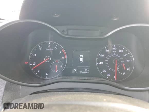 2016 Hyundai Veloster Turbo with VIN KMHTC6AEXGU289985, listed as a Copart auction lot 82231985 with 194,899 mi miles and Salvage title. Bid and sale history available at DreamBid. Image 9.