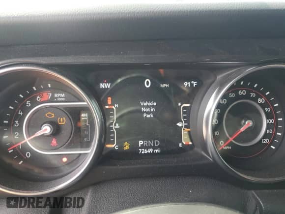 2021 Jeep Wrangler Unlimited Rubicon 392 с VIN 1C4JJXSJ4MW827406, выставлен на аукционе Copart как лот 62905845 с пробегом 72 649 миль миль и Списание • Salvage title. История ставок и продаж доступна на DreamBid. Изображение 9.