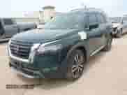 2023 Nissan Pathfinder Platinum with VIN 5N1DR3DH7PC275524, listed as a IAAI auction lot 42061025 with 22,670 mi miles and . Bid and sale history available at DreamBid. Image 2.