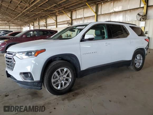 2020 Chevrolet Traverse LT z VIN 1GNERHKW3LJ164974, wystawiony jako Copart lot #81137595 z przebiegiem 106 864 mil mil oraz Szkoda całkowita • Salvage title. Historia ofert i sprzedaży dostępna na DreamBid. Obrazek 1.