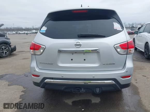 2013 Nissan Pathfinder SV with VIN 5N1AR2MN8DC607534, listed as a IAAI auction lot 41416792 with 112,154 mi miles and . Bid and sale history available at DreamBid. Image 16.