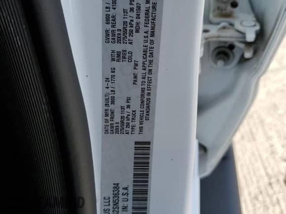2025 Ram 1500 Big Horn z VIN 1C6RRFFG2SN536384, wystawiony jako Copart lot #90044455 z przebiegiem 10 815 mil mil oraz Szkoda całkowita • Salvage title. Historia ofert i sprzedaży dostępna na DreamBid. Obrazek 12.