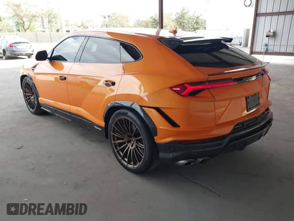 2023 Lamborghini Urus Performante with VIN ZPBUC3ZL6PLA25073, listed as a IAAI auction lot 41450564 with 13,945 mi miles and . Bid and sale history available at DreamBid. Image 3.