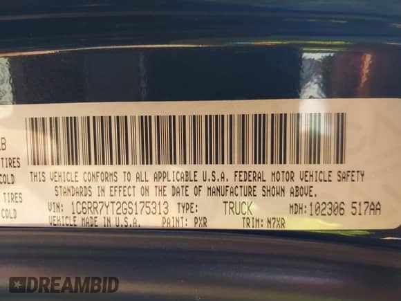 2016 Ram 1500 Rebel z VIN 1C6RR7YT2GS175313, wystawiony jako IAAI lot #43202802 z przebiegiem 148 704 mil mil oraz . Historia ofert i sprzedaży dostępna na DreamBid. Obrazek 9.