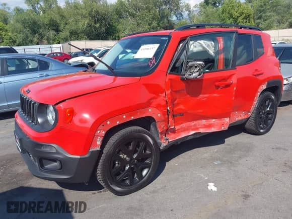 2017 Jeep Renegade Latitude with VIN ZACCJBBB6HPF27549, listed as a IAAI auction lot 43106137 with 102,105 mi miles and . Bid and sale history available at DreamBid. Image 2.