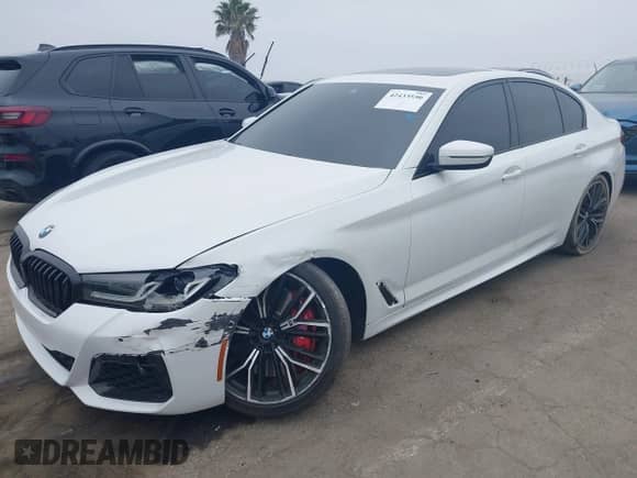 2023 BMW 5 Series 540i with VIN WBA53BJ00PWY19621, listed as a IAAI auction lot 42433550 with 50,181 mi miles and . Bid and sale history available at DreamBid. Image 2.
