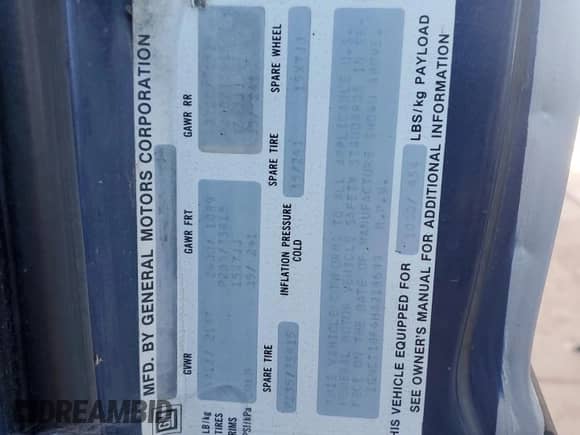 1987 Chevrolet Blazer z VIN 1GNCT18R4H8218699, wystawiony jako Copart lot #86028434 z przebiegiem 102 160 mil mil oraz Czysty tytuł • Clean title. Historia ofert i sprzedaży dostępna na DreamBid. Obrazek 12.