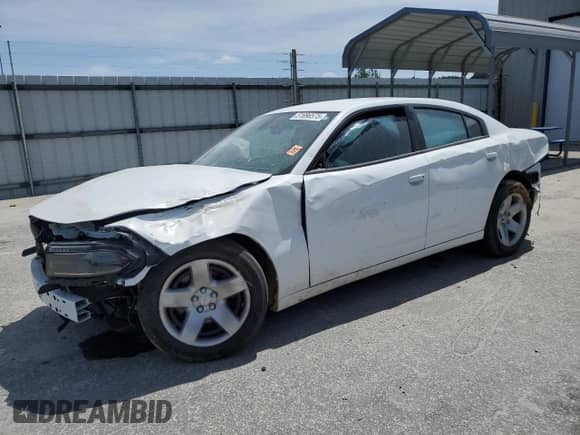 2023 Dodge Charger Police z VIN 2C3CDXAT5PH595165, wystawiony jako Copart lot #51896575 z przebiegiem 6 490 mil mil oraz Szkoda całkowita • Salvage title. Historia ofert i sprzedaży dostępna na DreamBid. Obrazek 1.