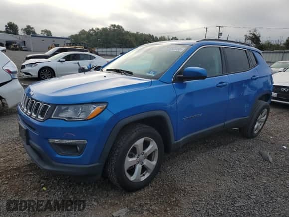 2019 Jeep Compass Latitude с VIN 3C4NJDBB6KT734561, выставлен на аукционе Copart как лот 81652755 с пробегом 91 408 миль миль и Списание • Salvage title. История ставок и продаж доступна на DreamBid. Изображение 1.