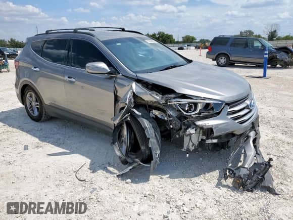 2017 Hyundai Santa Fe 2.4L with VIN 5NMZU3LB0HH033537, listed as a Copart auction lot 81092885 with 109,564 mi miles and Salvage title. Bid and sale history available at DreamBid. Image 4.