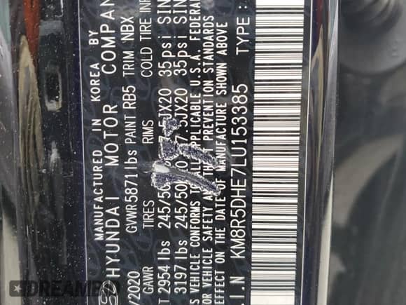 2020 Hyundai Palisade Limited с VIN KM8R5DHE7LU153385, выставлен на аукционе Copart как лот 48337684 с пробегом 54 553 миль миль и . История ставок и продаж доступна на DreamBid. Изображение 14.