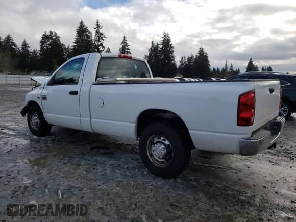 2007 Dodge 2500 SLT with VIN 3D7KR26D97G779639, listed as a Copart auction lot 45243225 with 170,587 mi miles and Salvage title. Bid and sale history available at DreamBid. Image 2.
