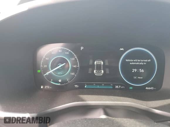 2022 Hyundai Santa Fe Limited with VIN KM8S5DA13NU026886, listed as a Copart auction lot 61783225 with 46,643 mi miles and Salvage title. Bid and sale history available at DreamBid. Image 9.