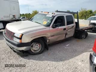2005 Chevrolet Silverado 3500 DRW LT with VIN 1GCJK33295F911087, listed as a Copart auction lot 68901824 with Not provided miles and Non repairable. Bid and sale history available at DreamBid. Image 1.