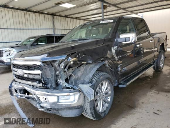 2024 Ford F-150 Lariat с VIN 1FTFW5L59RKD28385, выставлен на аукционе Copart как лот 71002725 с пробегом 34 922 миль миль и Чистый • Clean title. История ставок и продаж доступна на DreamBid. Изображение 1.