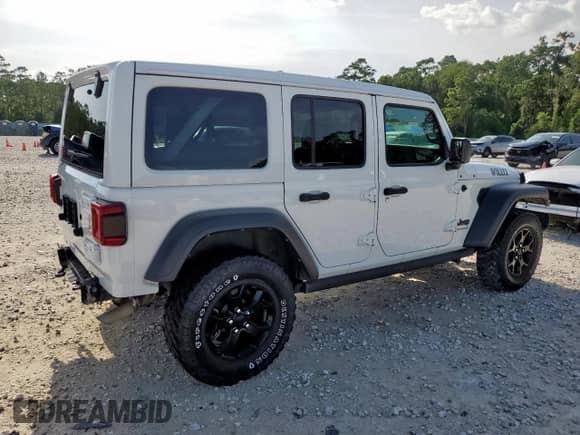 2023 Jeep Wrangler Sport S с VIN 1C4HJXDG5PW502753, выставлен на аукционе Copart как лот 64839795 с пробегом 52 018 миль миль и Чистый • Clean title. История ставок и продаж доступна на DreamBid. Изображение 3.