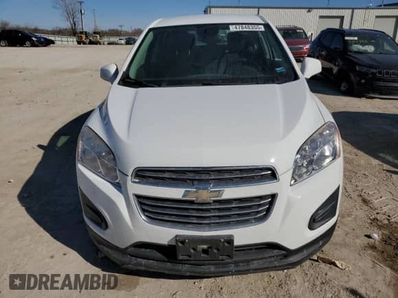 2016 Chevrolet Trax LS z VIN KL7CJKSB9GB661252, wystawiony jako Copart lot #47848355 z przebiegiem 83 631 mil mil oraz Szkoda całkowita • Salvage title. Historia ofert i sprzedaży dostępna na DreamBid. Obrazek 5.