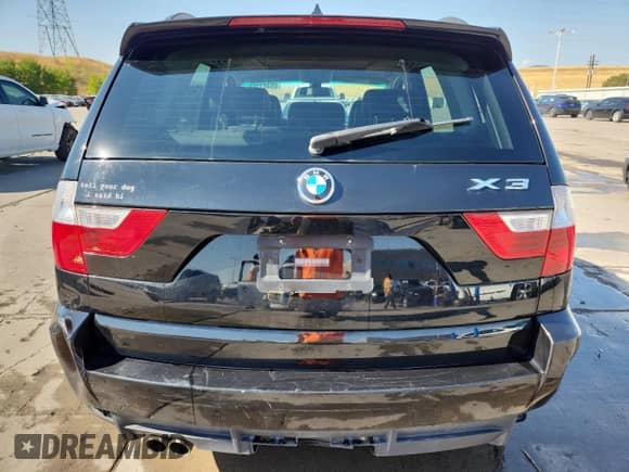2010 BMW X3 xDrive30i with VIN WBXPC9C44AWJ34889, listed as a Copart auction lot 69463365 with 106,455 mi miles and Salvage title. Bid and sale history available at DreamBid. Image 6.