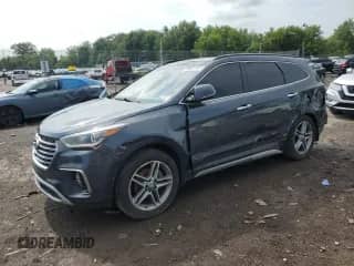 2017 Hyundai Santa Fe Limited Ultimate z VIN KM8SR4HF8HU199958, wystawiony jako Copart lot #68570425 z przebiegiem Nie podano mil oraz Szkoda całkowita • Salvage title. Historia ofert i sprzedaży dostępna na DreamBid. Obrazek 1.