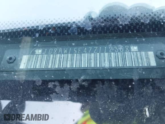 2007 Saturn ION ION 3 with VIN 1G8AW15F47Z112368, listed as a IAAI auction lot 42233895 with 198,871 mi miles and . Bid and sale history available at DreamBid. Image 9.