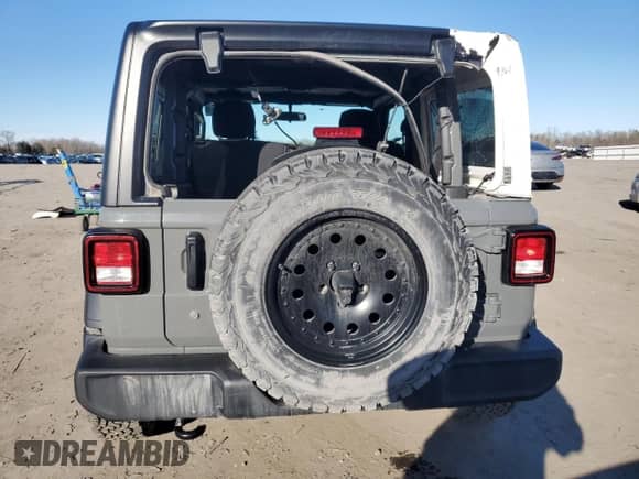 2022 Jeep Wrangler Sport с VIN 1C4HJXAG5NW235311, выставлен на аукционе Copart как лот 45044255 с пробегом 27 280 миль миль и Списание • Salvage title. История ставок и продаж доступна на DreamBid. Изображение 6.