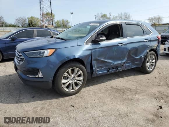 2019 Ford Edge Titanium with VIN 2FMPK4K99KBB81558, listed as a Copart auction lot 54290095 with 78,676 mi miles and Salvage title. Bid and sale history available at DreamBid. Image 1.