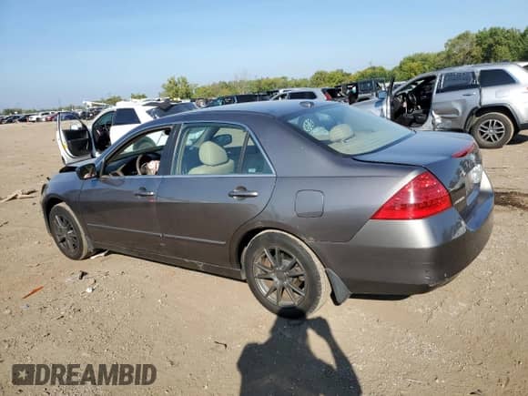 2007 Honda Accord EX-L with VIN 1HGCM56867A091213, listed as a Copart auction lot 81286035 with 96,532 mi miles and Salvage title. Bid and sale history available at DreamBid. Image 2.
