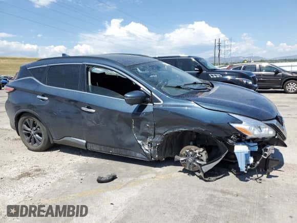 2017 Nissan Murano S with VIN 5N1AZ2MH5HN186876, listed as a Copart auction lot 64136765 with 138,474 mi miles and Salvage title. Bid and sale history available at DreamBid. Image 4.