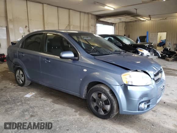 2007 Chevrolet Aveo LS z VIN KL1TD56697B119021, wystawiony jako Copart lot #67127784 z przebiegiem 178 885 mil mil oraz Szkoda całkowita • Salvage title. Historia ofert i sprzedaży dostępna na DreamBid. Obrazek 4.