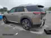 2023 Nissan Pathfinder Platinum with VIN 5N1DR3DJ7PC258256, listed as a Copart auction lot 57650225 with 18,023 mi miles and Salvage title. Bid and sale history available at DreamBid. Image 2.