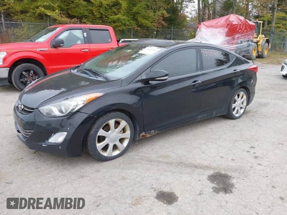 2012 Hyundai Elantra Limited with VIN KMHDH4AE8CU352358, listed as a IAAI auction lot 43418761 with 143,018 mi miles and . Bid and sale history available at DreamBid. Image 2.