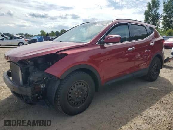 2015 Hyundai Santa Fe with VIN 5XYZUDLB6FG259885, listed as a Copart auction lot 70336925 with 129,962 mi miles and Salvage title. Bid and sale history available at DreamBid. Image 1.