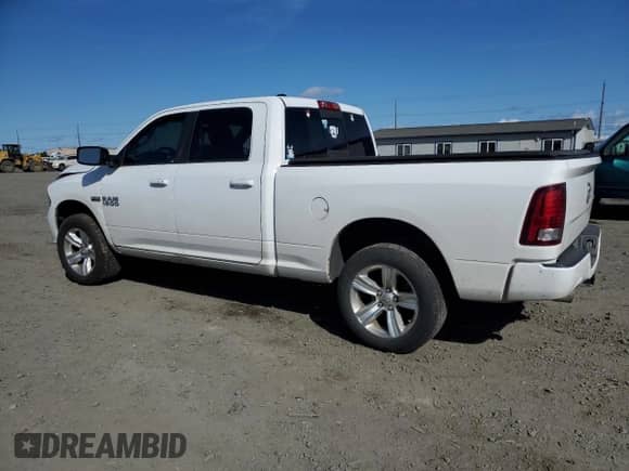 2016 Ram 1500 Sport with VIN 1C6RR7UT7GS214628, listed as a Copart auction lot 52406845 with 106,774 mi miles and Salvage title. Bid and sale history available at DreamBid. Image 2.